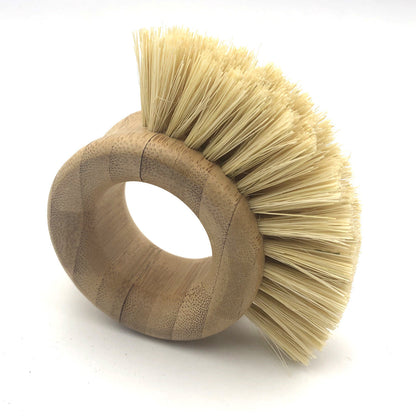 Wooden kitchen cleaning brush