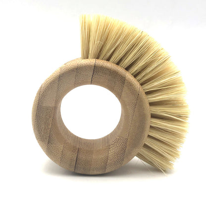 Wooden kitchen cleaning brush