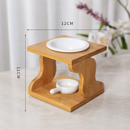 Ceramic Bamboo Candle Holder