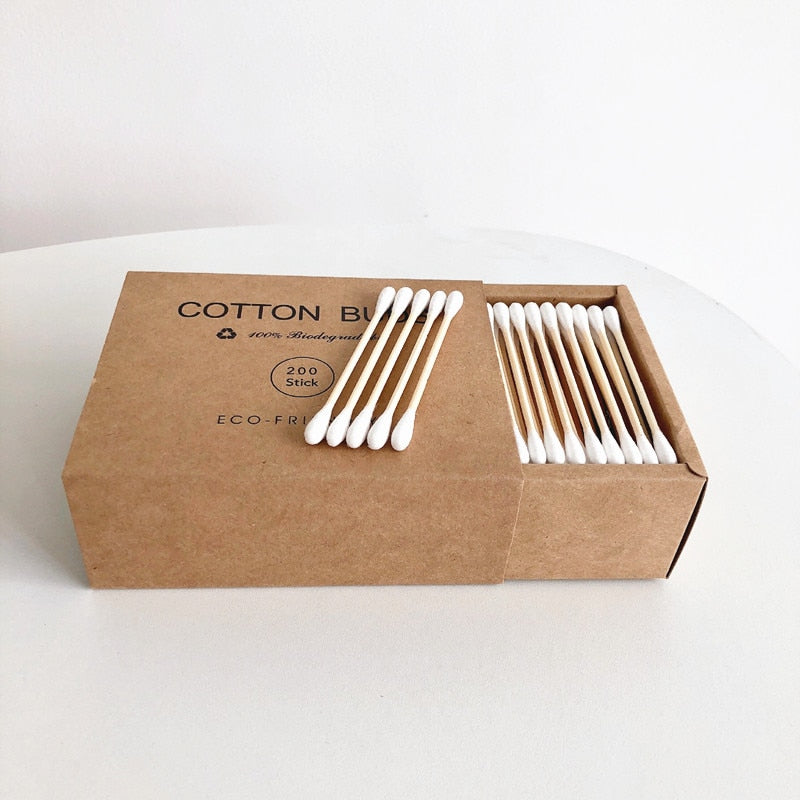 Bamboo stick cotton swab