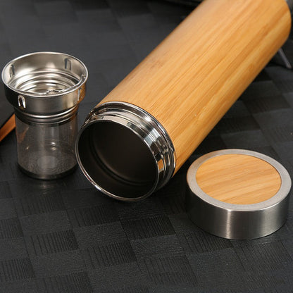 Insulated Bamboo Water Cup