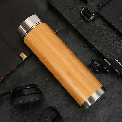 Insulated Bamboo Water Cup